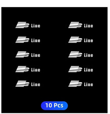 10pcs metal emblem decals - 10pcs,