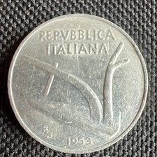Italy 10 Lire 1953 Tool
