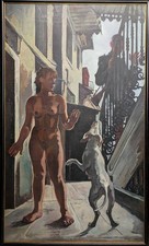 Italo CREMONA (1905-1979) - Artemide e Atteone, olio su tela