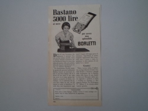 Advertising pubblicità 1955 - pubblicità,