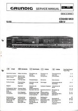 Manuale Di Servizio Per Grundig CD 8400 MKII
