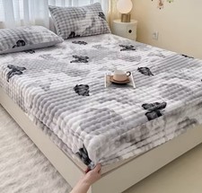 Soffice Lenzuolo Con Angoli In Peluche Compriletto In Pile 