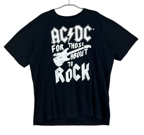 Maglietta nera girocollo - ac/dc,