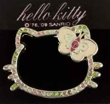 Spilla HELLO KITTY  con strass colorati ( 1 PEZZO A SCELTA)
