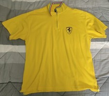 Polo Ferrari gialla maglietta cavallino rampante Maglia T-shirt 