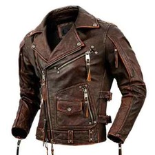 Giacca in vera pelle uomo moto