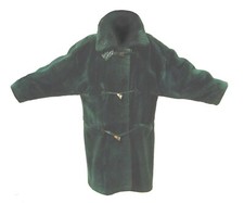 Montgomery cappotto donna pelliccia ecologica verde petrolio  FURO ETTEX  PARIS