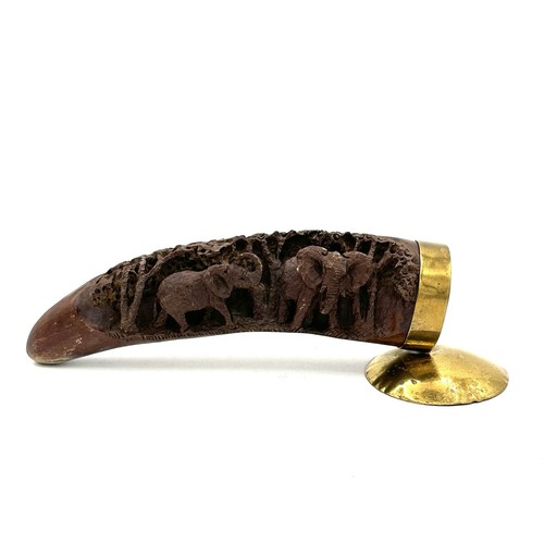 Zanna legno intagliato - zanna, a
