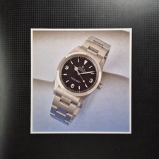 1989 Rolex Explorer 1016 - Stampa da Magazine 18x19 Originale Vintage