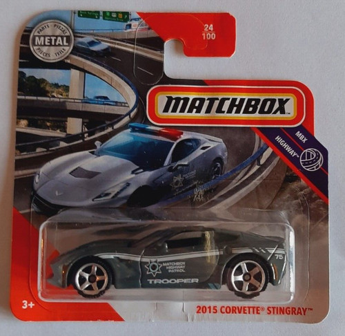 Metal matchbox 2015 - matchbox, corvette
