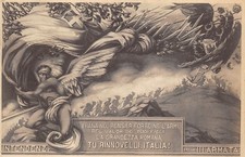 C6158) WW1 INTENDENZA DELLA III ARMATA, ASSALTO ALLA BAIONETTA DI REPARTI ALPINI