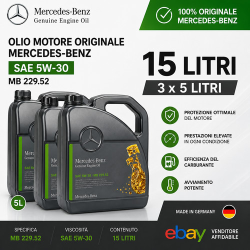 Litri olio motore mercedes - 15,