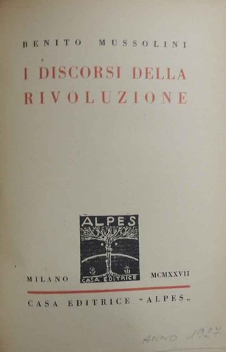 Mussolini discorsi della - i,