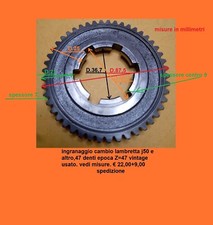 ingranaggio cambio lambretta j50 e altro 47 denti epoca Z=47, 