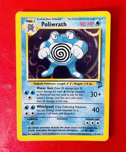Lotto carte pokemon poliwrath - carte,