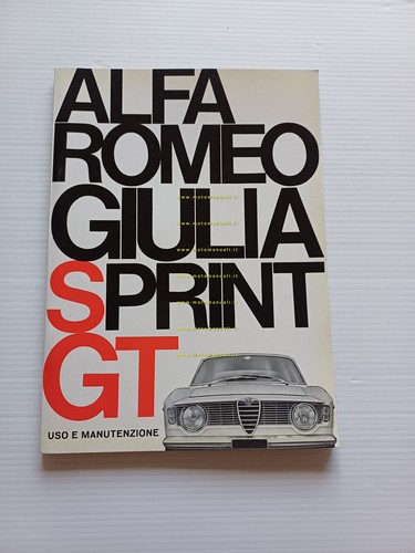 Alfa romeo giulia sprint - sprint, gt