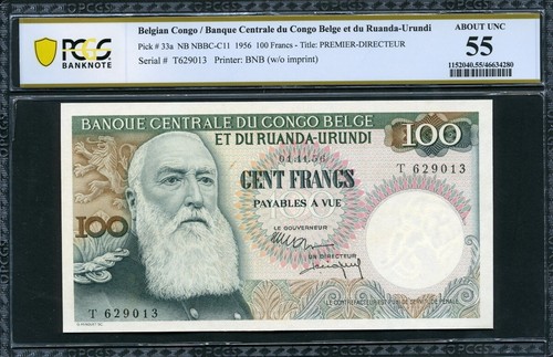Congo belga 1956 100 - , franchi