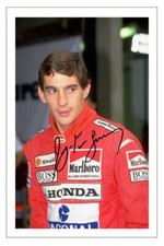Ayrton senna autografo firmato - senna,