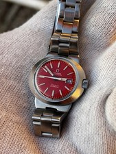 Omega Dynamic Coral Dial Rare Watch Vintage Orologio Lady