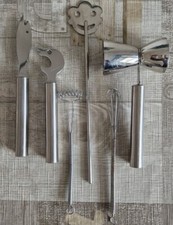 Set Barkeeper-jigger, bar spoon design, coltello, apribottiglia design, 2 mixer