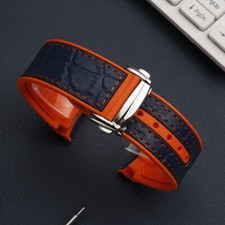 Cinturino orologio pelle gomma