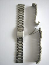 CINTURINO ACCIAIO PIENO ANSA DRITTA 20 mm. MOD. OMEGA  NUOVO