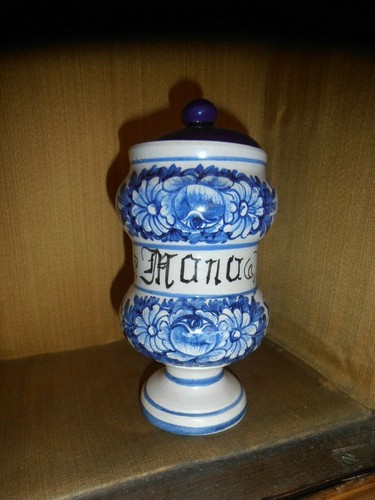 Vintage vasetto dipinto mano - dipinto,