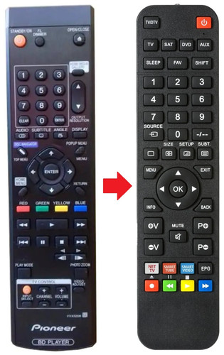 Telecomando adatto per - , pioneer