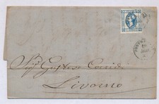 STORIA POSTALE - 1863 REGNO LITOGRAFICO C.15  I I° TIPO PONTREMOLI  F/4779