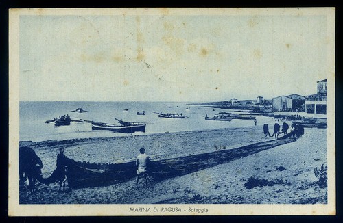 Cartolina marina ragusa - cartolina, di