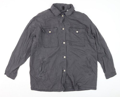 Camicia uomo grigia cotone - camicia,