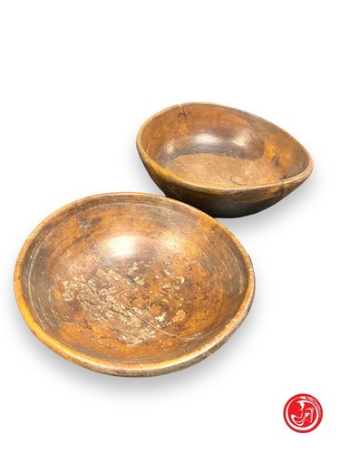 Pair wooden bowls - pair,