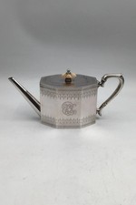 Thomas Bradbury & Sons (Sheffield) Teiera In Argento Sterling