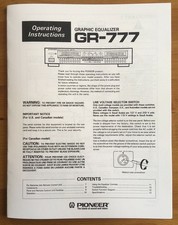 Pioneer GR-777 Equalizzatore
