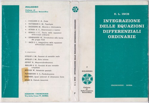 Ince integrazione delle - e., l.