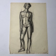 Nudo di donna. Carboncino su
