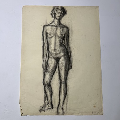 Nudo donna carboncino su - carboncino,