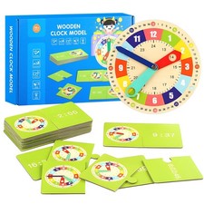 Orologio didattico legno - orologio,