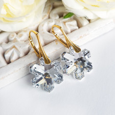 Orecchini Swarovski dorati
