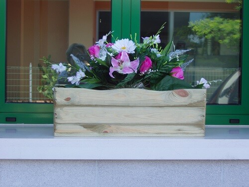 Fioriera balcone legno - fioriera,