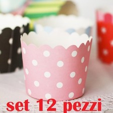 x Set 12 Pezzi Pirottini Rosa