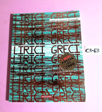 LIBRO POESIE LIRICI GRECI-SALVATORE QUASIMODO-1°ED."I MITI POESIA"MONDADORI 1996