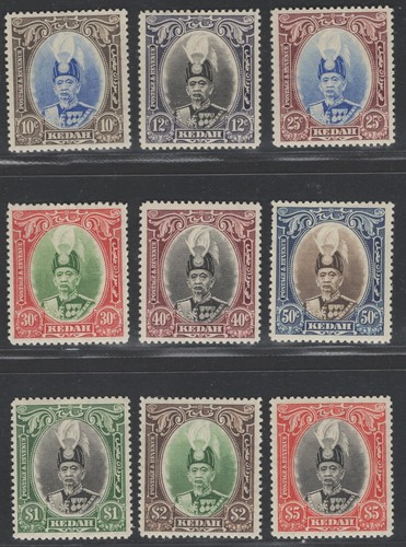Malaya kedah 1937 set mnh - mnh, mai