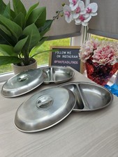 Coppia di piatti ovali con
