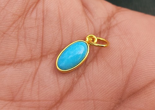 Ciondolo oro turchese blu - in,