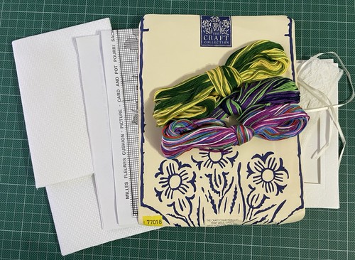 Kit punto croce floreale - ,