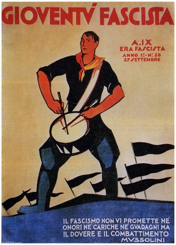 Gioventù fascista poster - fascista,