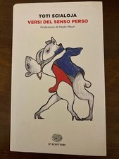 Toti Scialoja, Versi del senso perso. Condizioni ottime. Einaudi