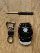 CUSTODIA IN PELLE E PORTA CHIAVE PER CHIAVE MERCEDES BENZ PER CHIAVE ELETTRONICA