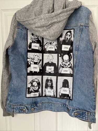 Giacca denim con - , cappuccio